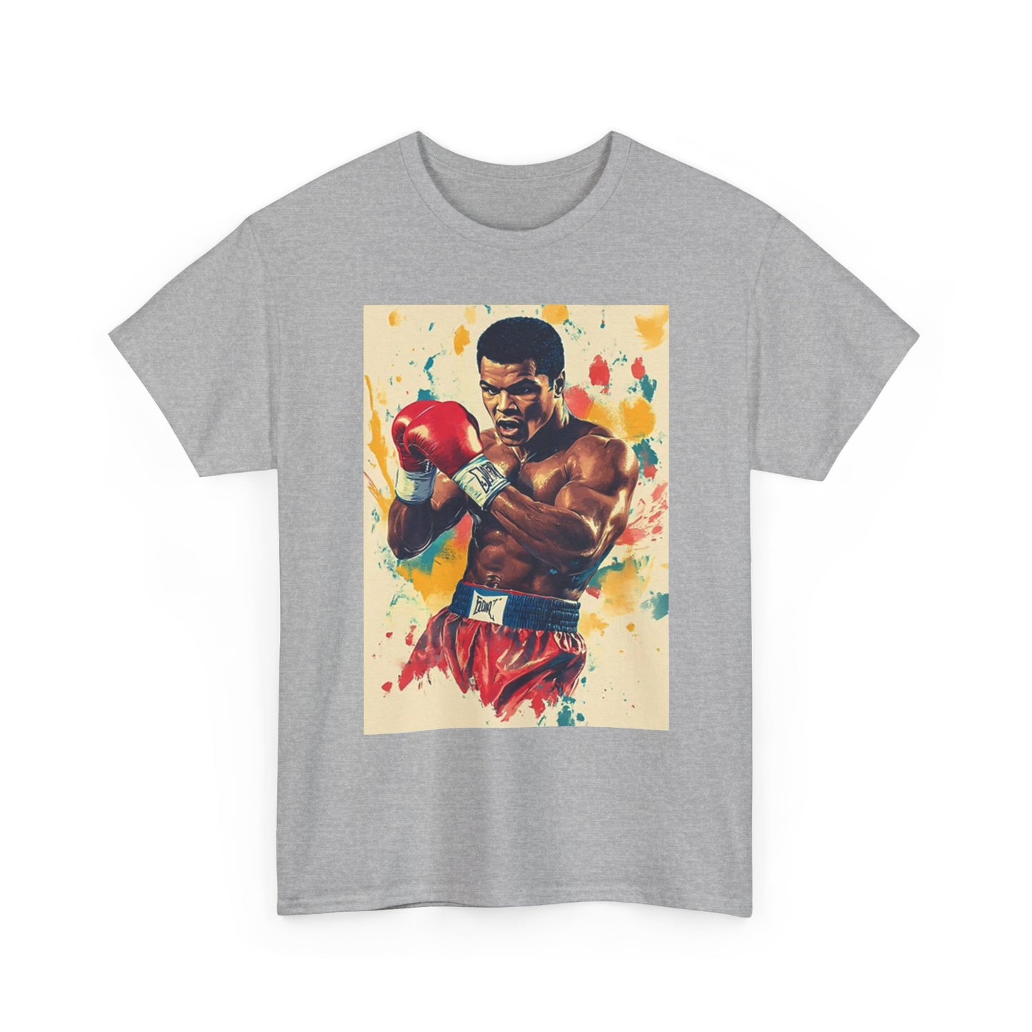Muhammed Ali Graphic T Shirt Retro Boxing Painting Unisex Heavy Cotton Tee