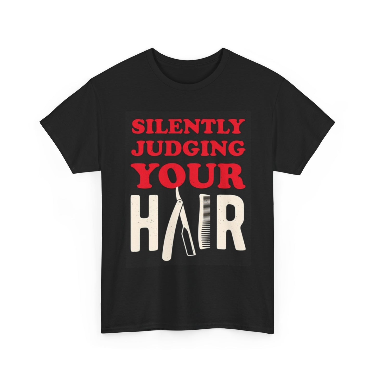 Salon Barber Graphic Shirt Funny Retro Joke Unisex Heavy Cotton Tee