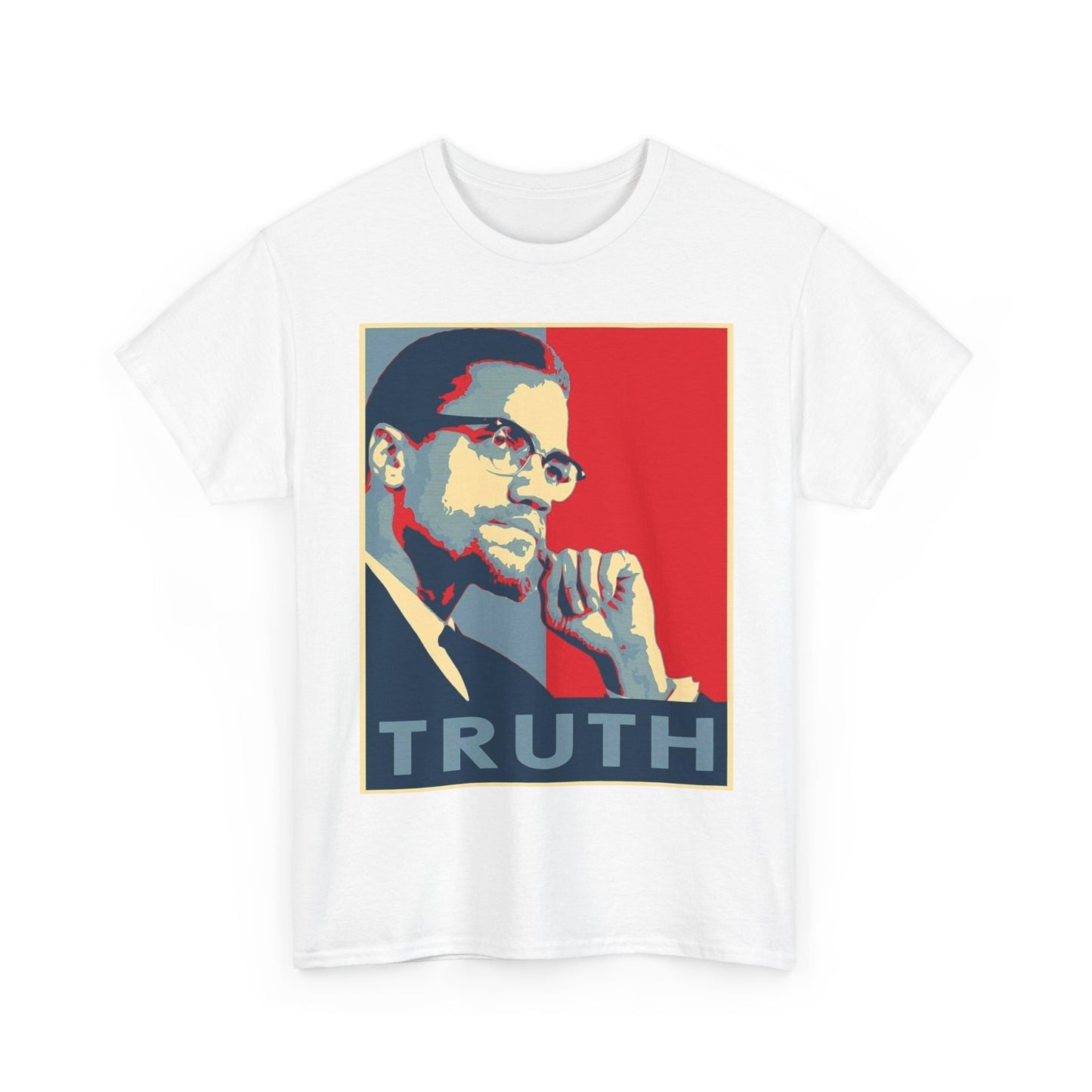 Malcom X Poster Shirt Vintage Truth Graphic Unisex Heavy Cotton Tee