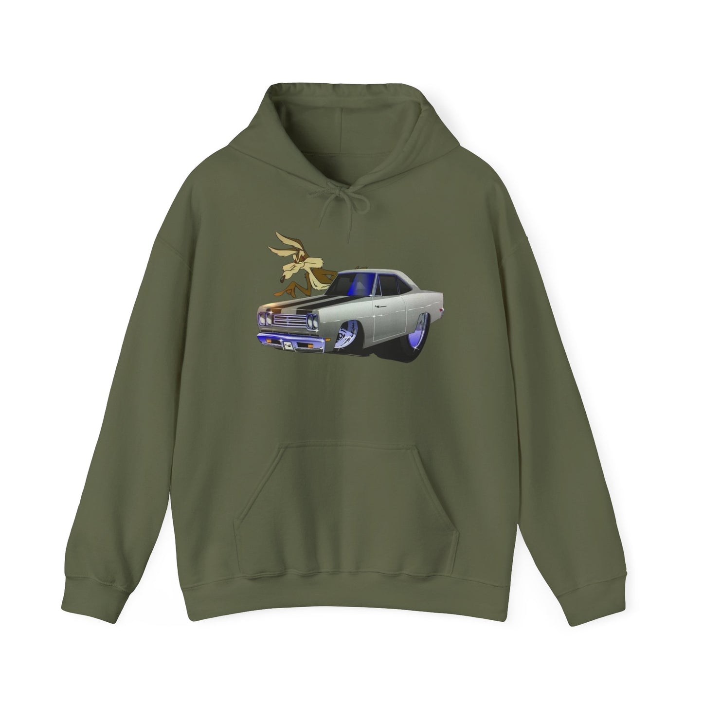 Plymouth Roadrunner Classic Graphic Hoodie NEW Unisex Heavy Hooded Sweatshirt