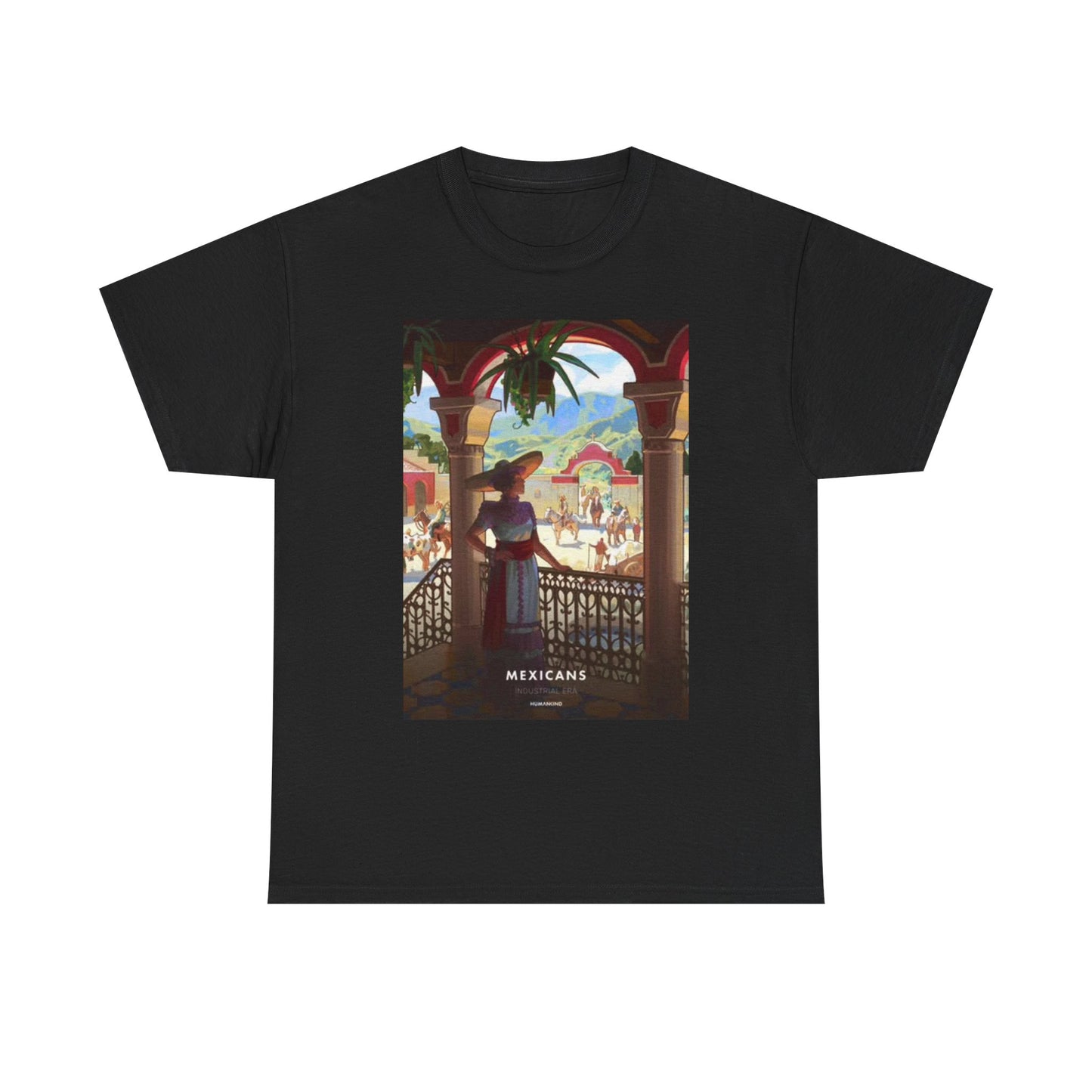Day Of The Dead Graphic T Shirt Retro Art Mexico Vintage Heavy Cotton Tee