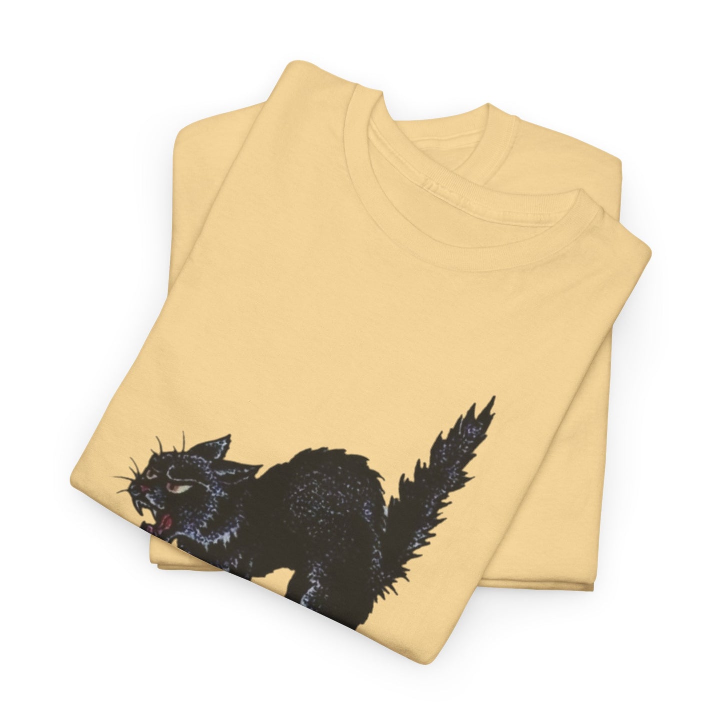 Lucky 13 Cat Vintage Tattoo Graphic T Shirt Unisex Heavy Cotton Tee