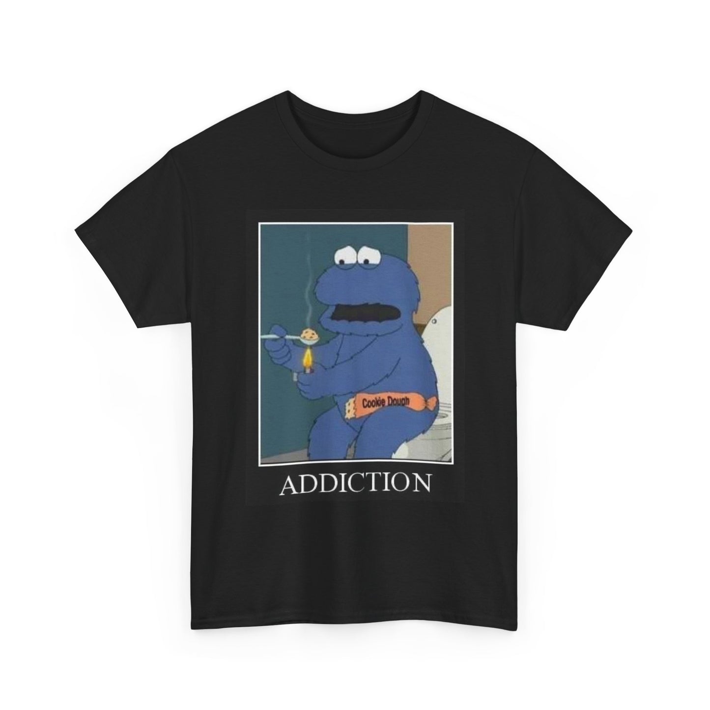Cookie Dough Addiction Hilarious Graphic T Shirt NEW 90's Unisex Heavy Cotton