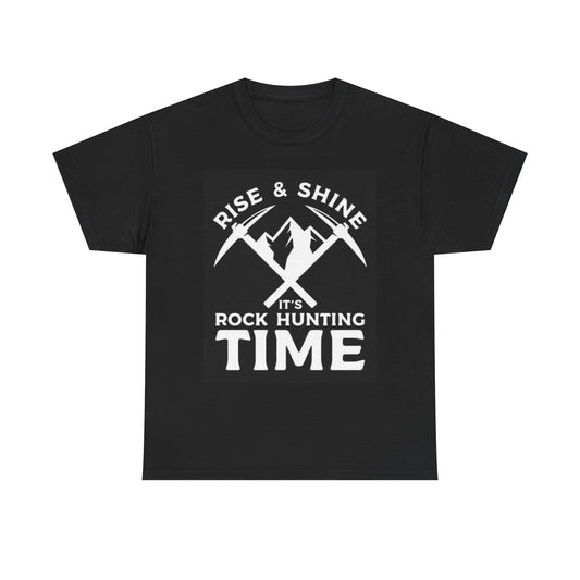 Rock Hunting Time Graphic T Shirt Outdoors Unisex Heavy Cotton Tee