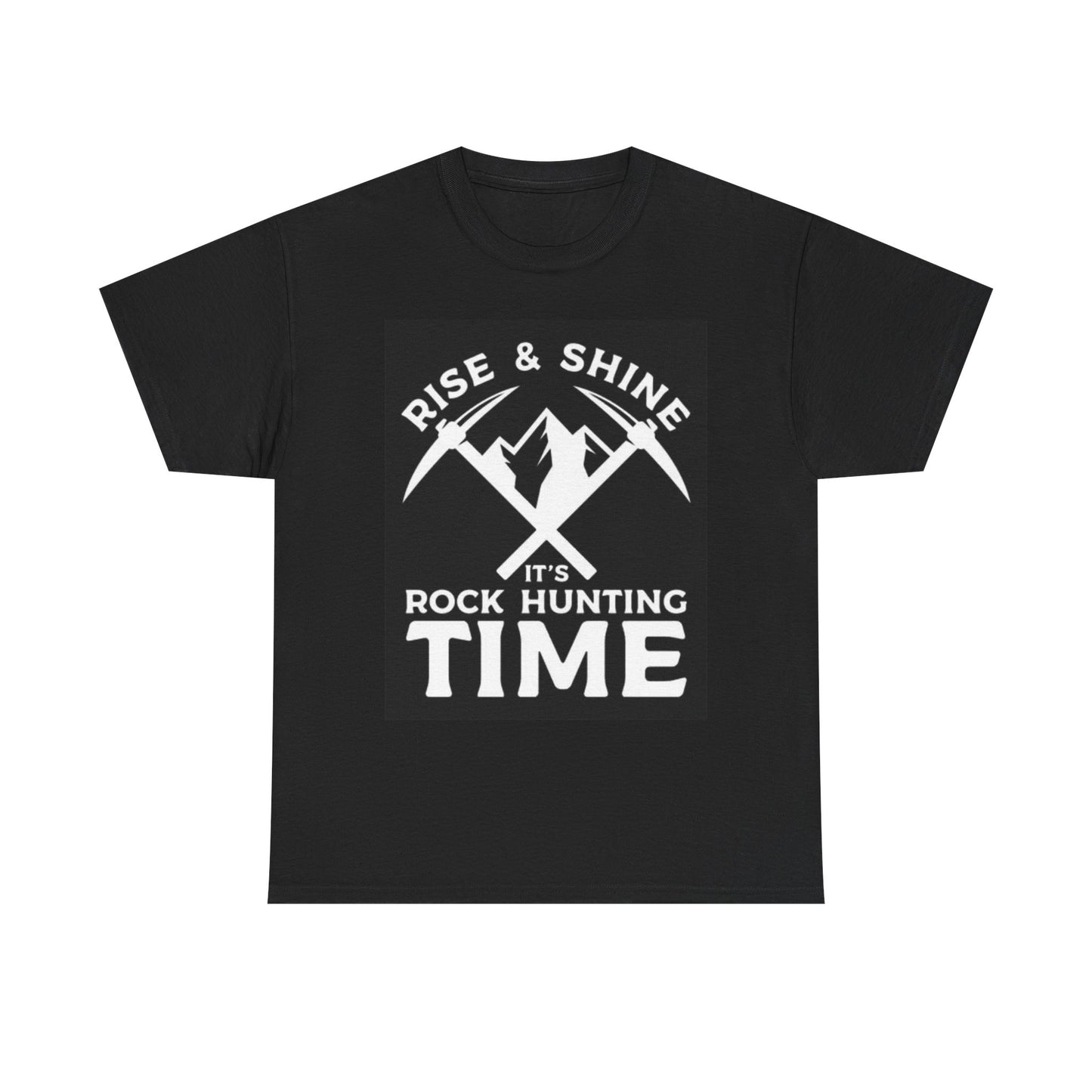Rock Hunting Time Graphic T Shirt Outdoors Unisex Heavy Cotton Tee