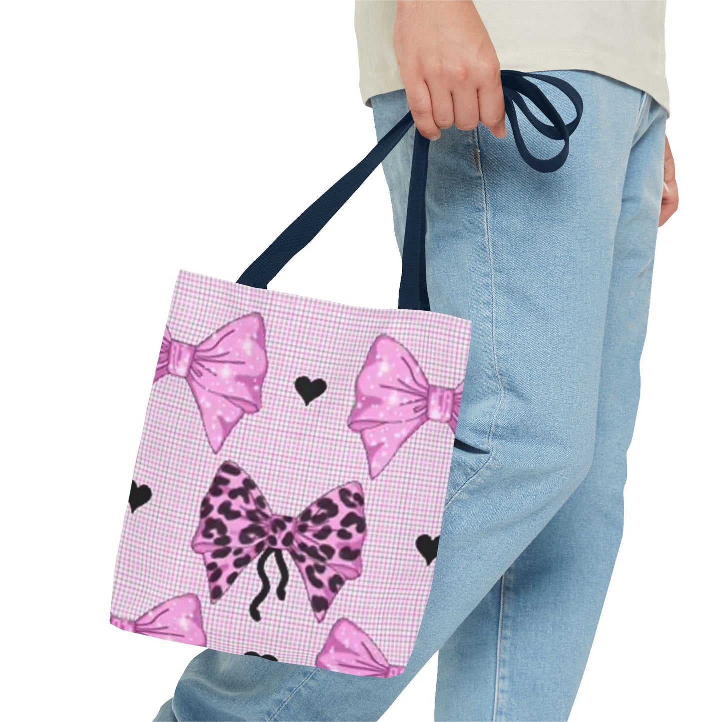 Pink Cheetah Bows BRAND NEW Tote Bag (AOP)