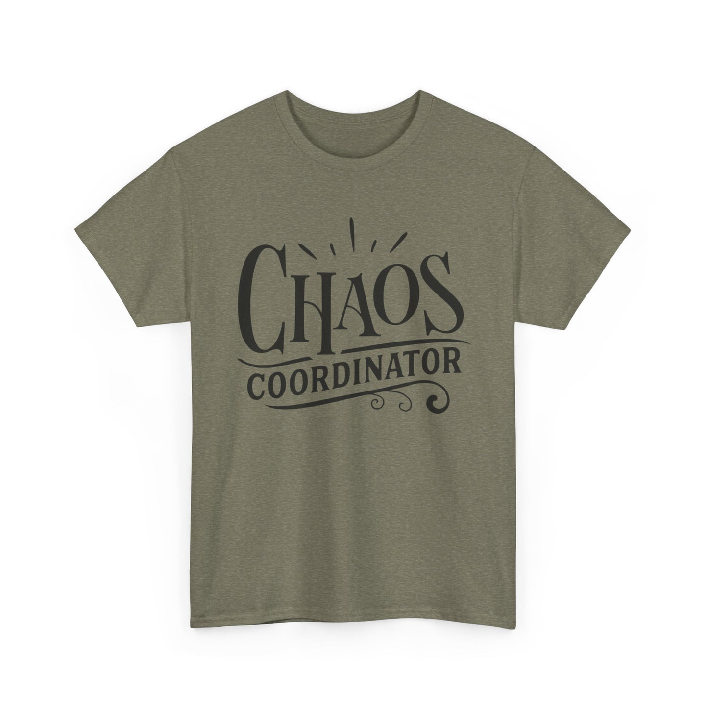 Chaos Coordinator Funny Graphic T Shirt Unisex Heavy Cotton Tee