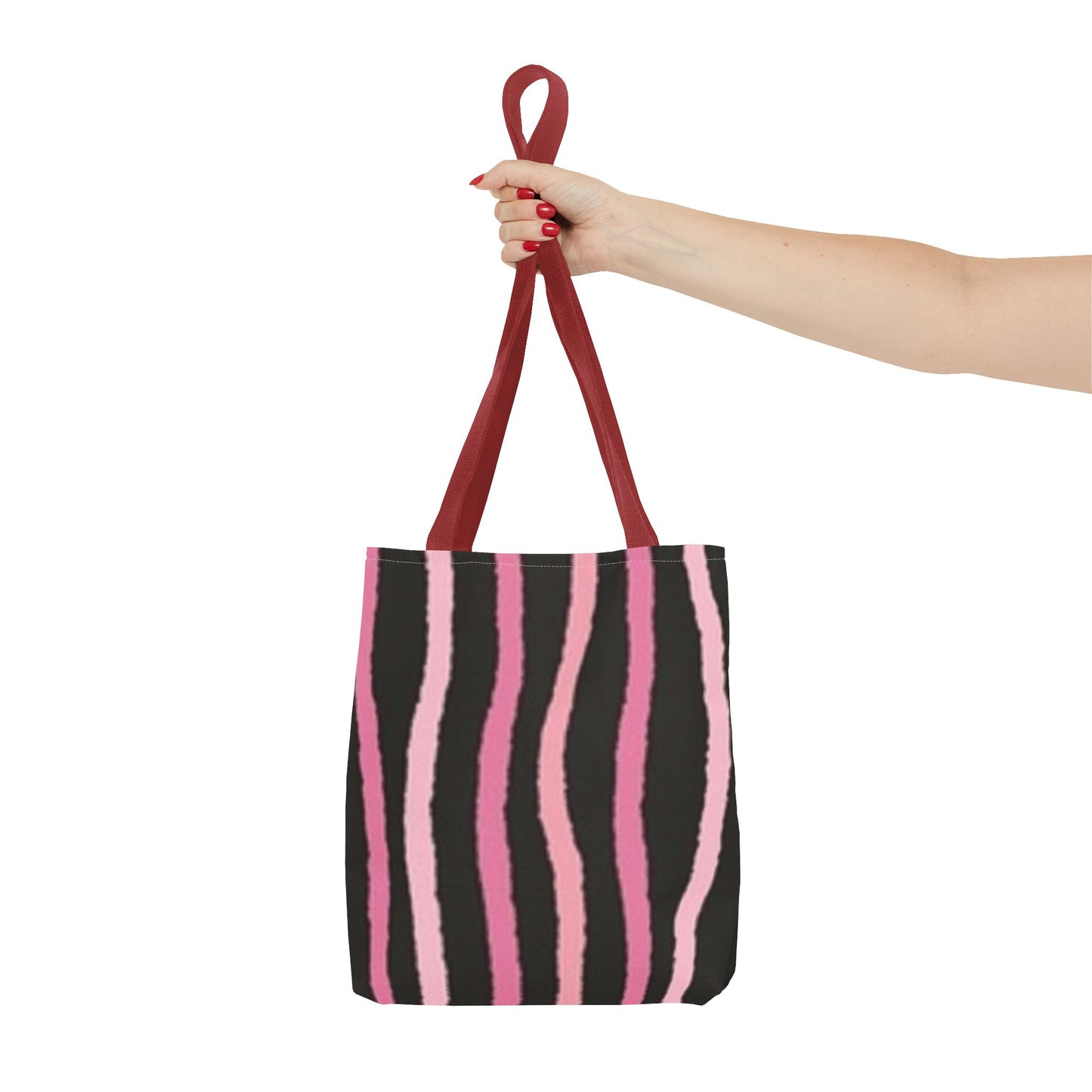 Pink Stripes BRAND NEW Modern Purse - Pocketbook - Travel Tote Bag (AOP)