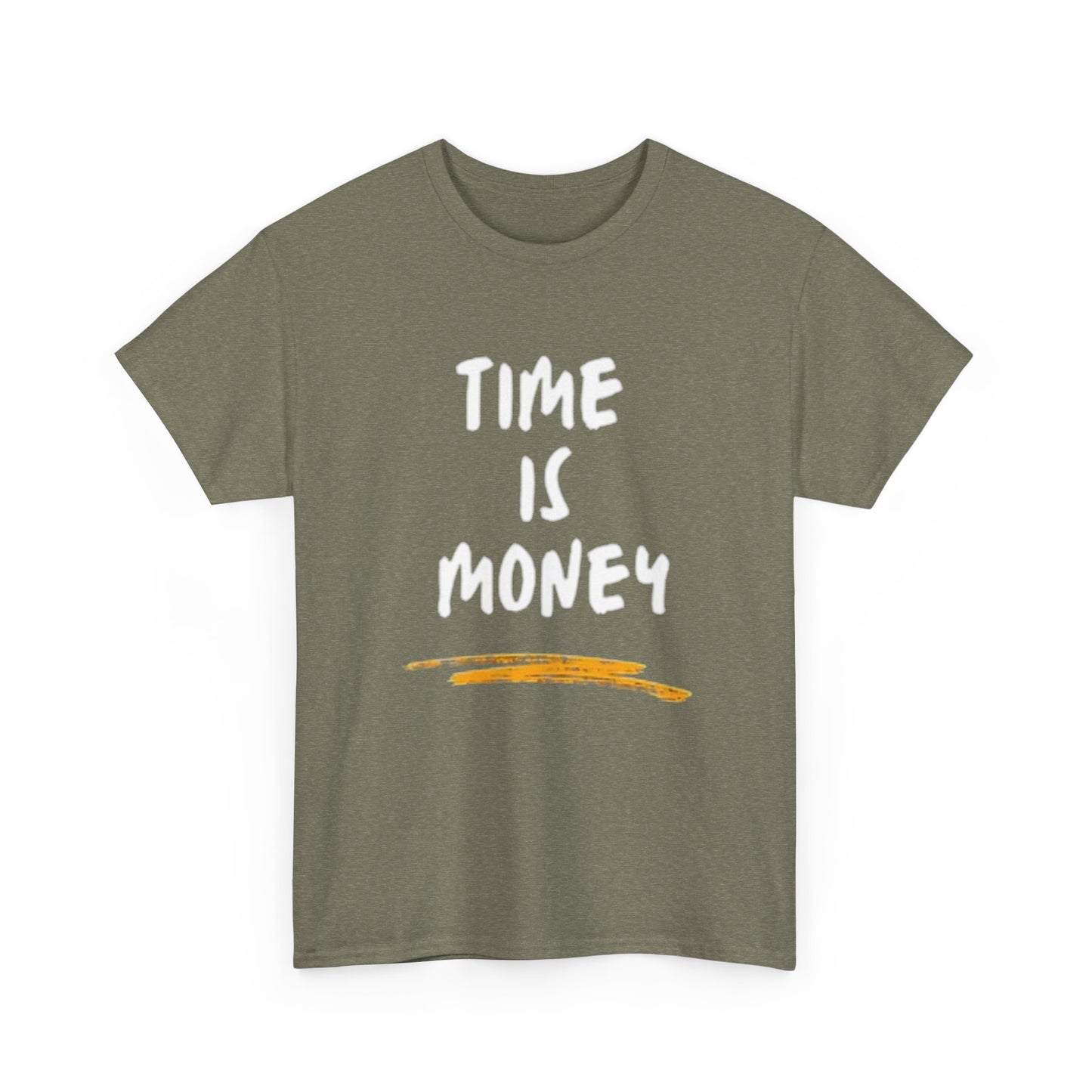 Time Is Money Graphic T Shirt Motivation Crypto Investing  Unisex Heavy Cotton