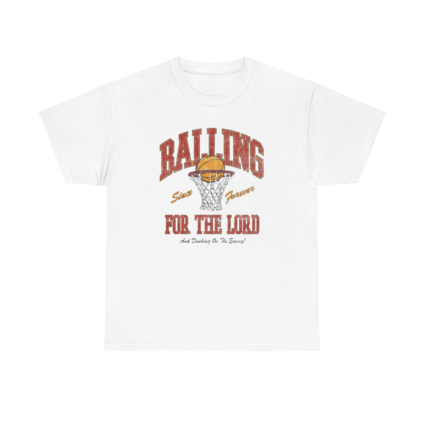 Balling For The Lord Graphic T Shirt ADULT NEW