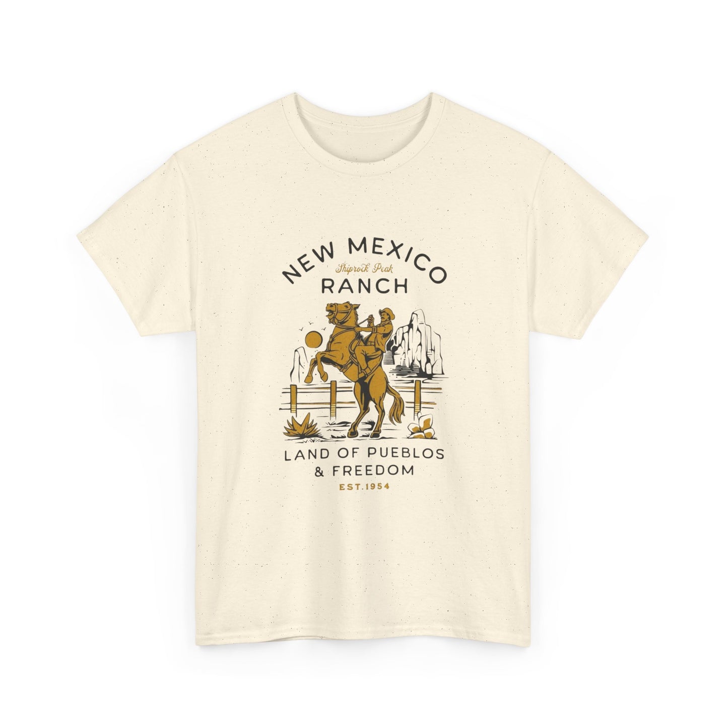 New Mexico Cowboy Vintage Graphic T Shirt Unisex Heavy Cotton Tee New Gift