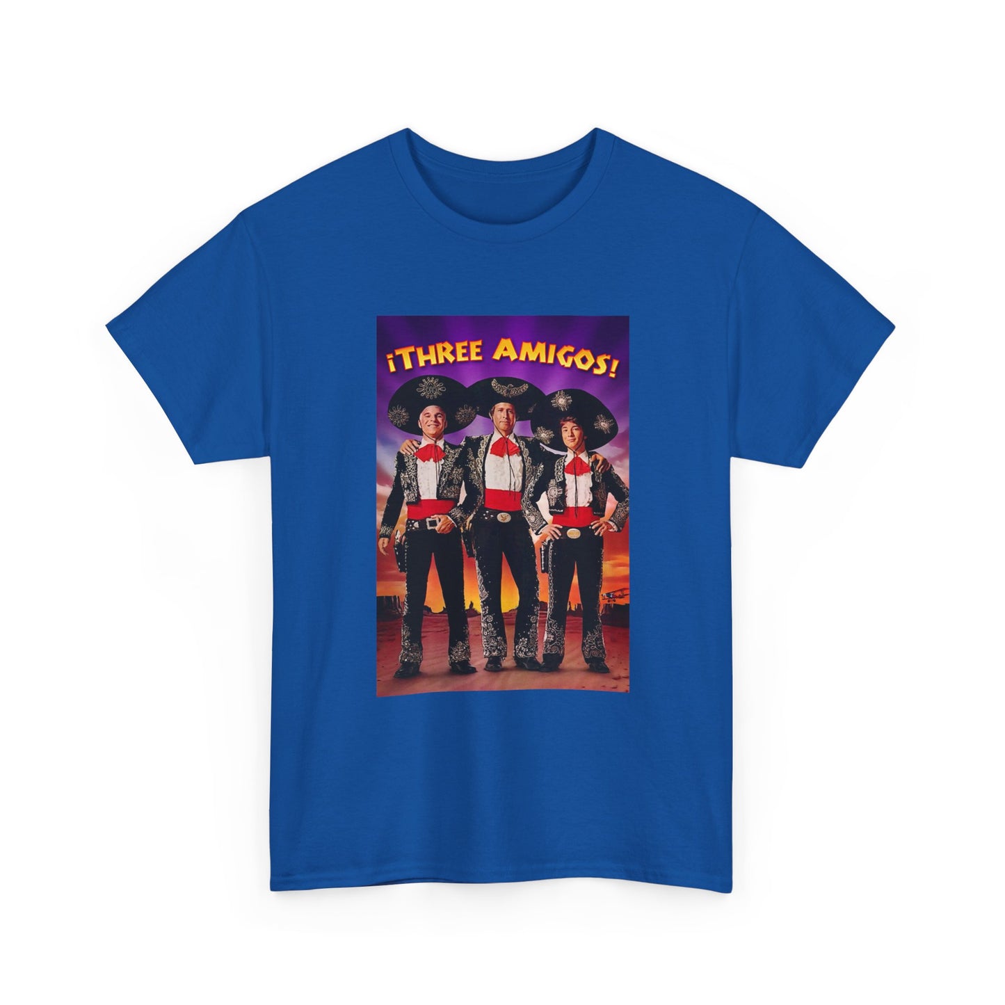 Three Amigos Tshirt Steve Martin Graphic Vintage Comedy Unisex Heavy Cotton Tee