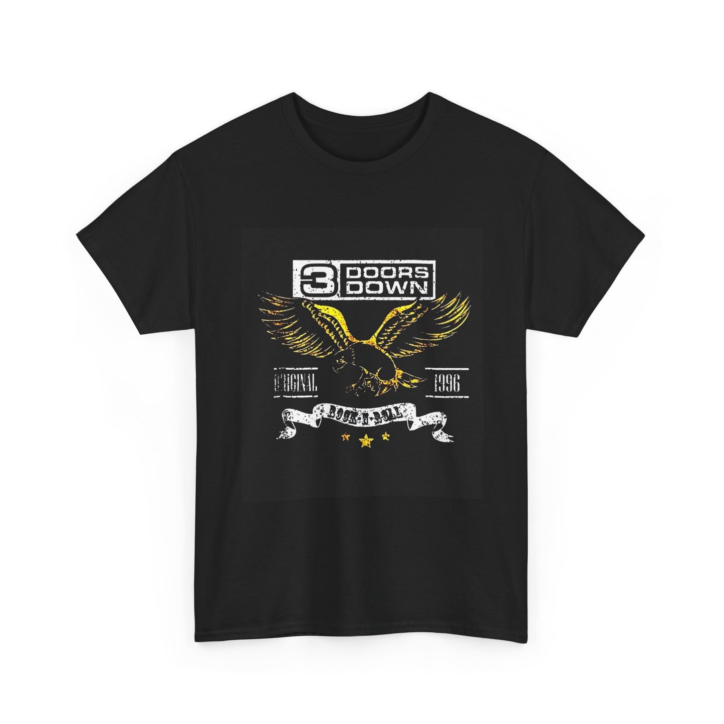 Three Doors Down Tshirt Vintage Retro Rock Band 90s Unisex Heavy Cotton Tee