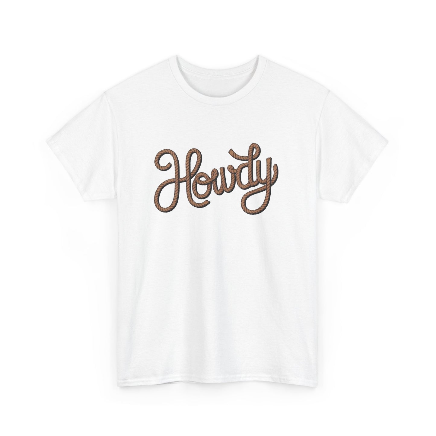 Howdy Cowboy Graphic T Shirt Men's Heavy Cotton Tee