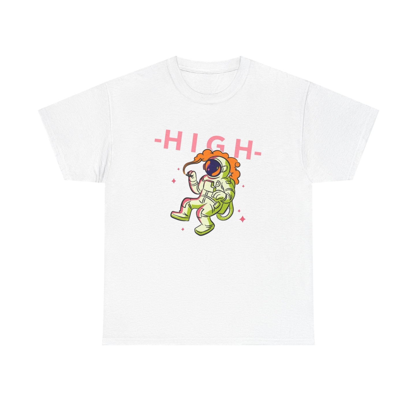 High In Space Graphic T Shirt NEW Adult Unisex Heavy Cotton Tee