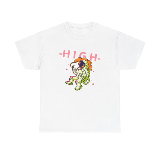 High In Space Graphic T Shirt NEW Adult Unisex Heavy Cotton Tee