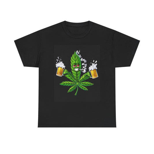 Best Buds Weed And Beers Shirt Funny Gift Jokes Unisex Heavy Cotton Tee