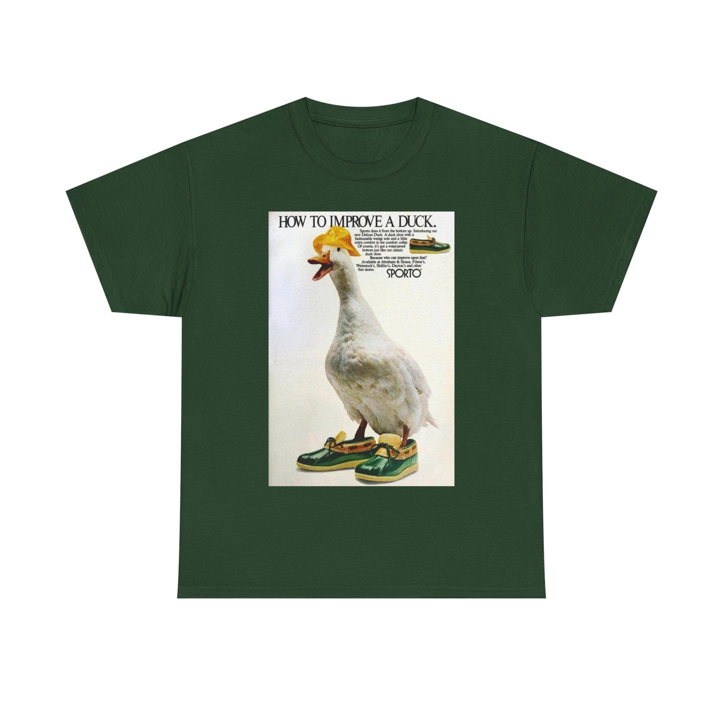 Duck vintage shirt funny bass pro fishing hunting Unisex Heavy Cotton Tee