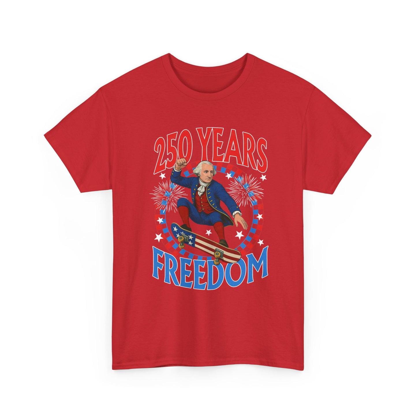 July 4th American Flag 250 Years Graphic T Shirt Unisex Cotton Tee NEW