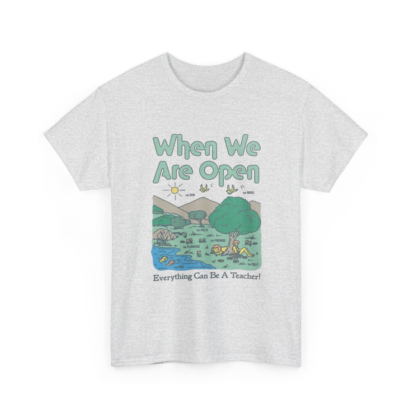Everything Can Be A Teacher Graphic T-Shirt Gift NEW Unisex Heavy Cotton Tee