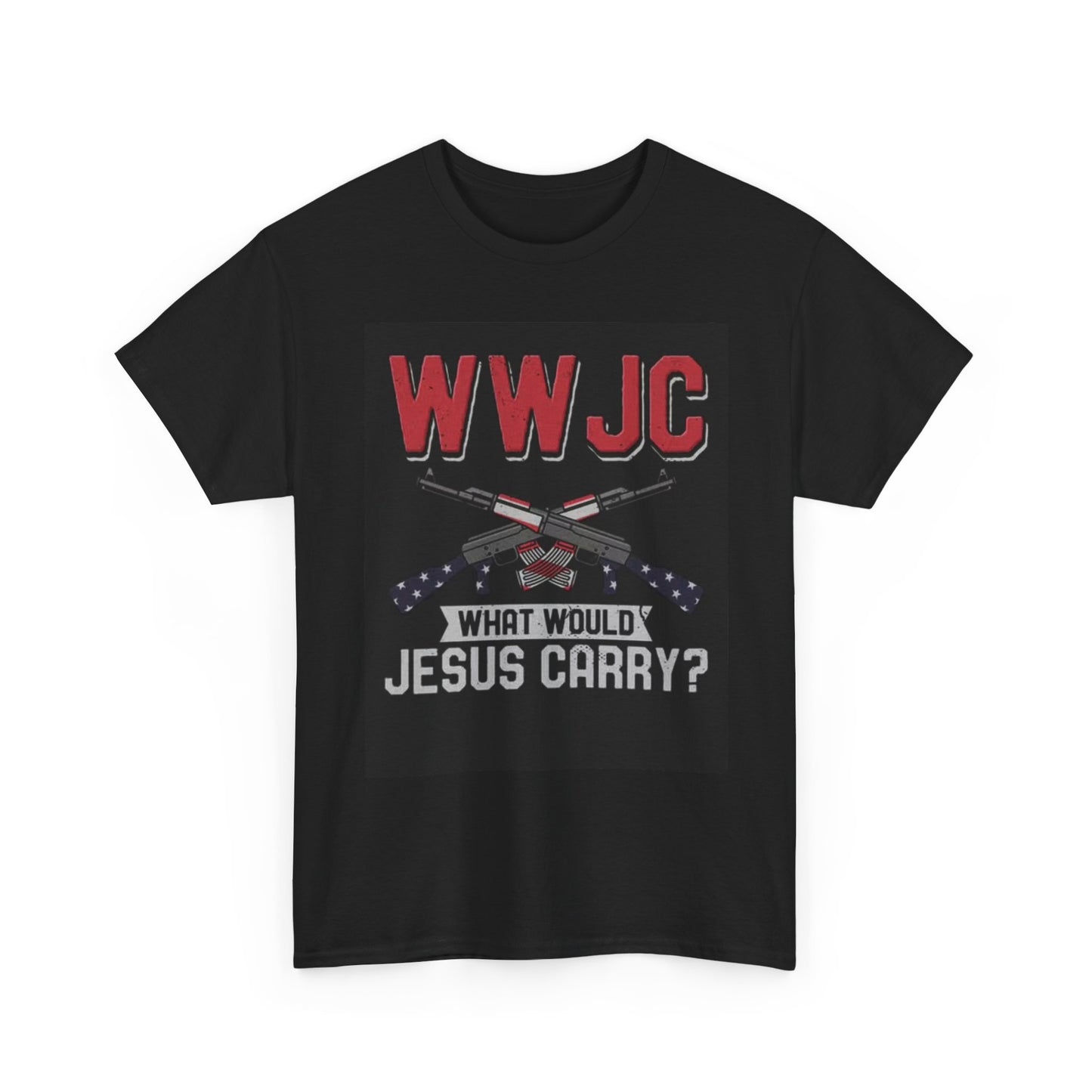 Trump T-shirt Jesus Funny Gift God American Unisex Heavy Cotton Tee
