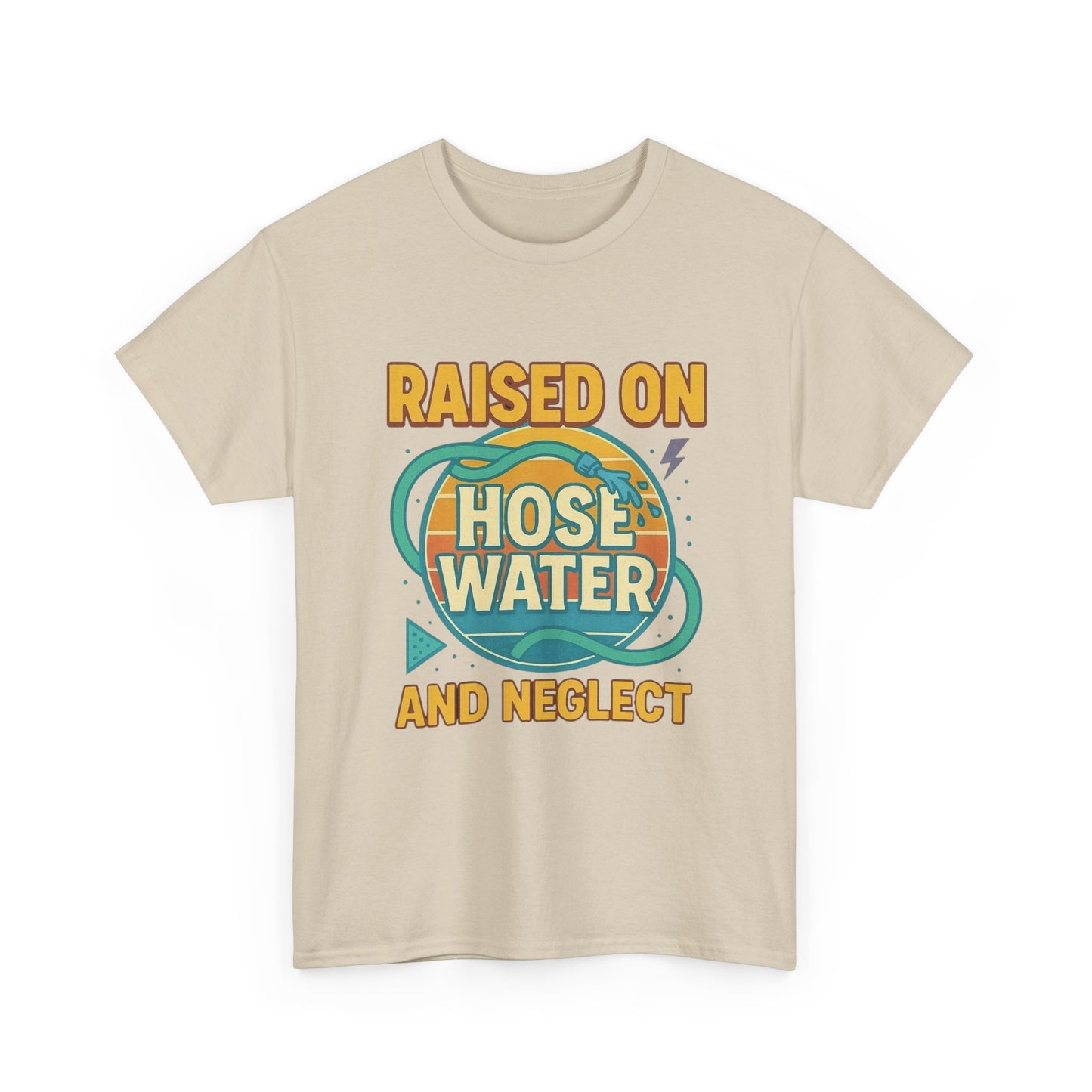 90's Kids Raised On Hose Water Funny Graphic T Shirt NEW Unisex Heavy Cotton Tee