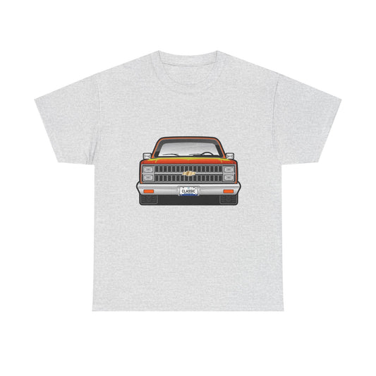 Classic Retro Pickup Truck Graphic T Shirt Unisex Heavy Cotton Tee NEW