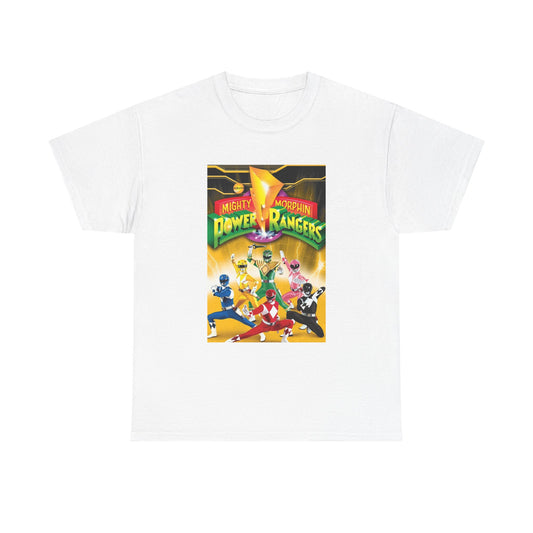 Power Rangers Tshirt Vintage 90s Kids Retro Tv Shows Unisex Heavy Cotton Poster