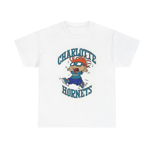 Charlotte Hornets Graphic T Shirt Rugrats Vintage La Melo Unisex Heavy Cotton