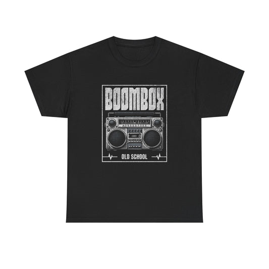 Old-school Boom Box Graphic T-Shirt Men's Women's Heavy Cotton Tee NEW GIFT