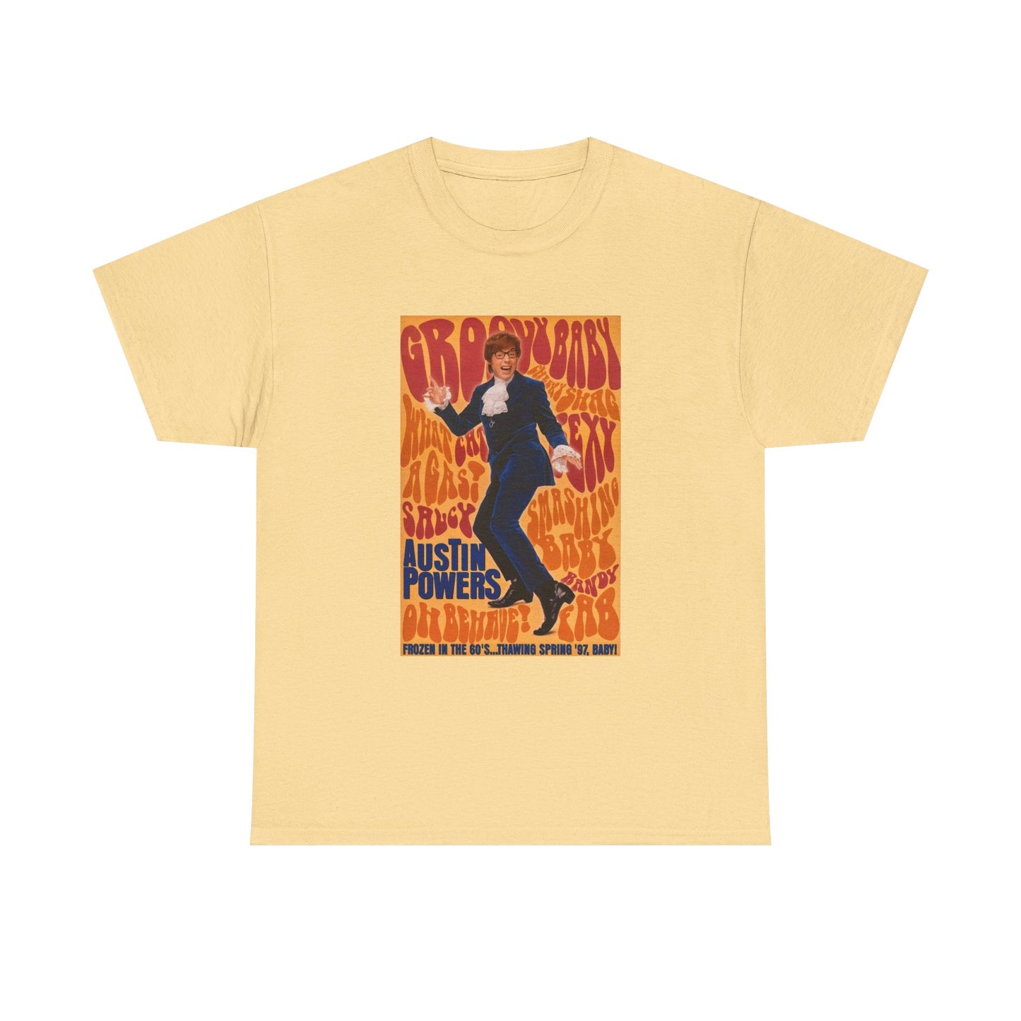 Austin Powers Shirt The Spy Who shagged Me Comedy Unisex Heavy Cotton Tee