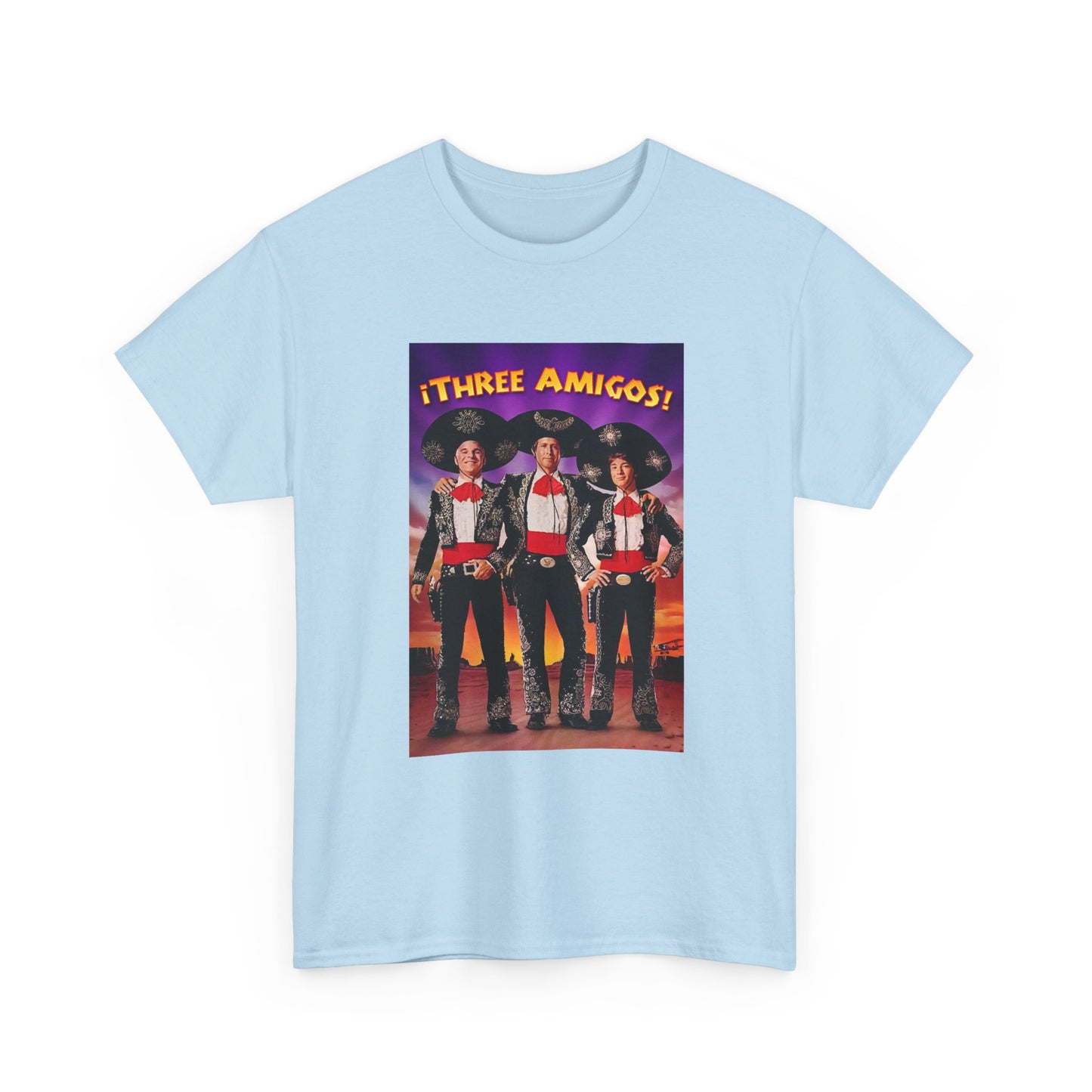 Three Amigos Tshirt Steve Martin Graphic Vintage Comedy Unisex Heavy Cotton Tee