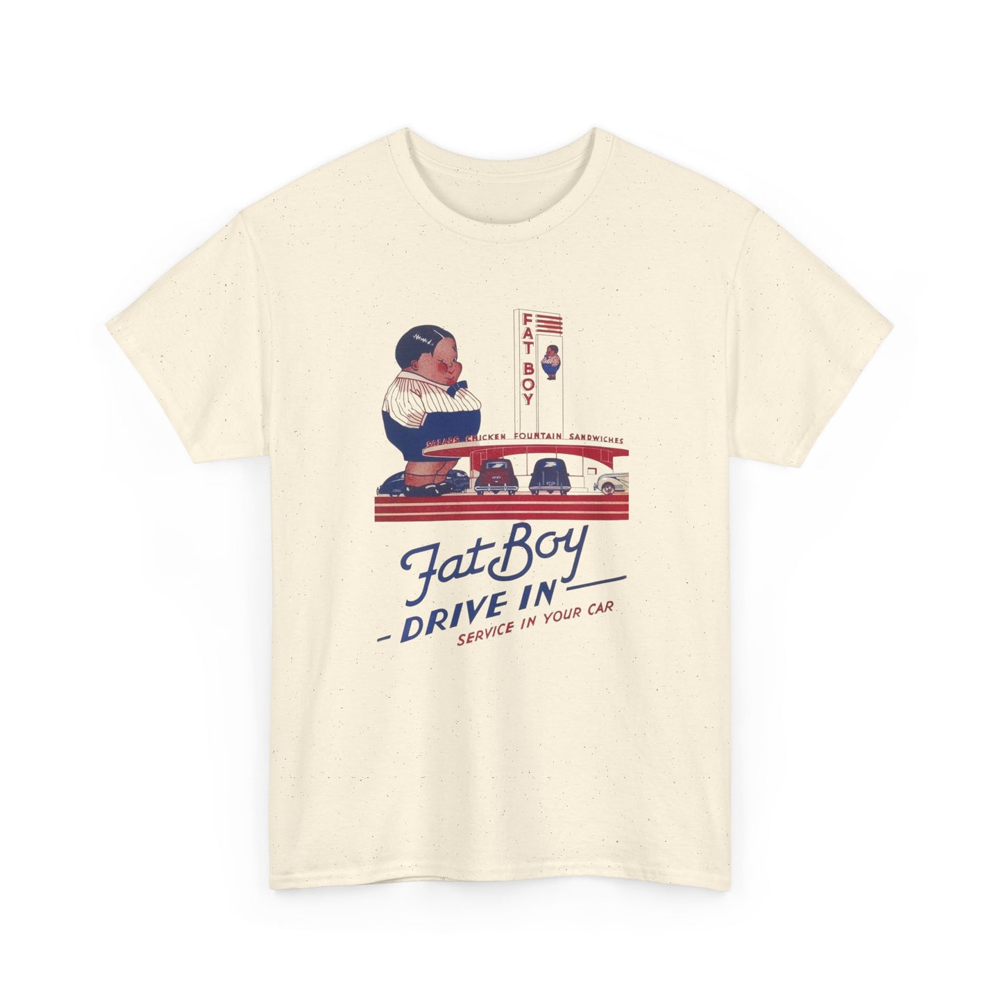 Fatboy Burger Vintage Graphic T Shirt NEW ADULT