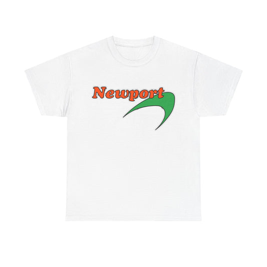 Newport Tshirt Vintage logo Menthol Cigarette 90s retro Unisex Heavy Cotton Tee