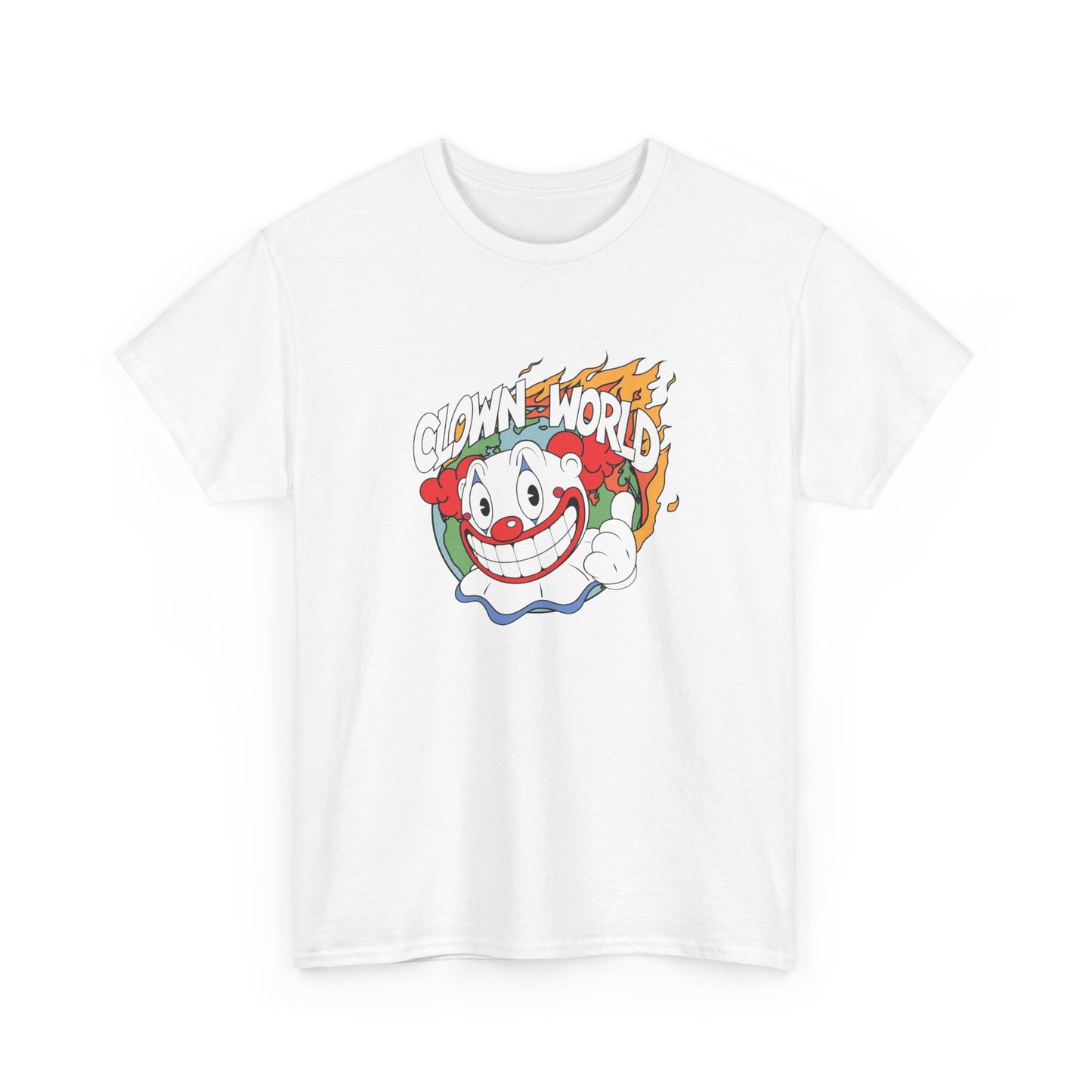 Clown World Vintage Graphic T Shirt NEW ADULT Unisex Heavy Cotton Tee