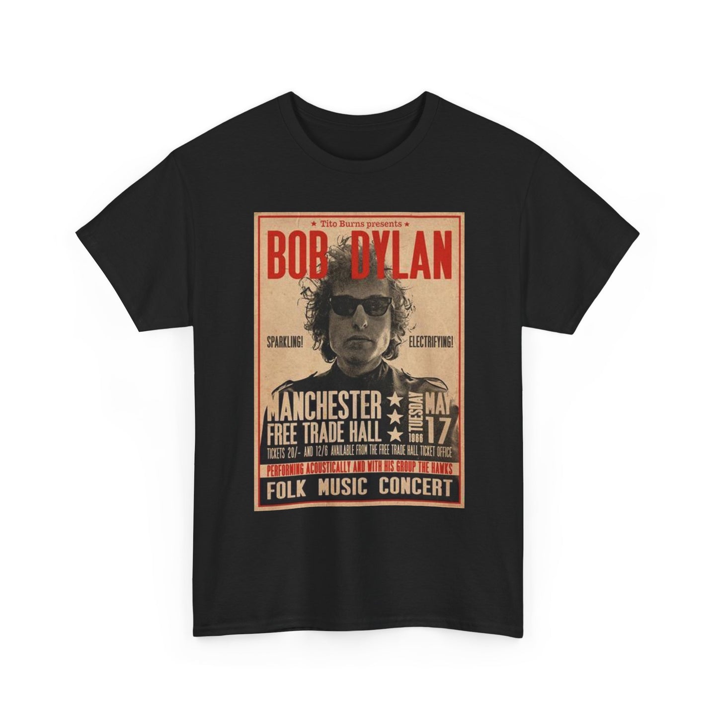 Bob Dylan Vintage Graphic T Shirt Unisex Heavy Cotton Tee