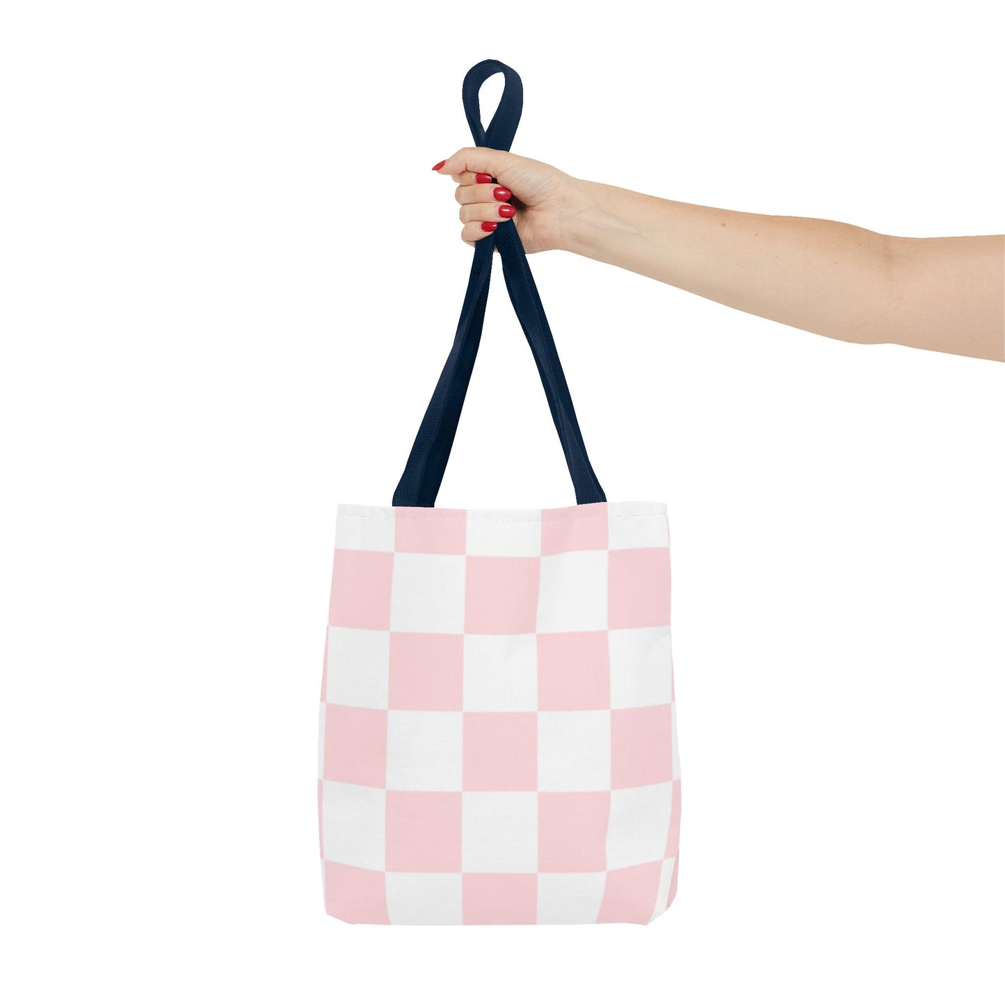 Pink And White Brand New Tote Bag (AOP)