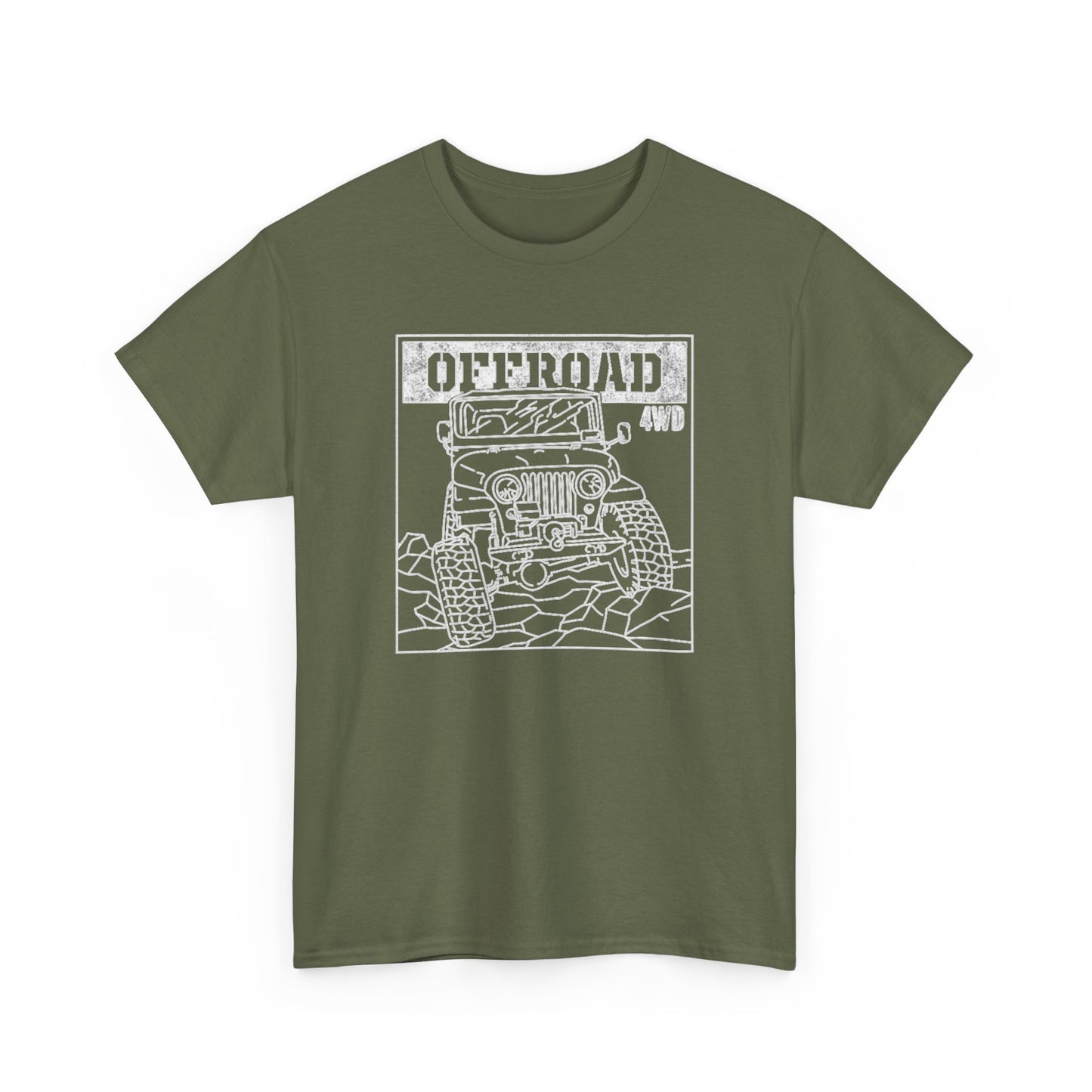 Offroad 4wd Retro Trailboss Graphic T Shirt NEW Unisex Heavy Cotton Tee