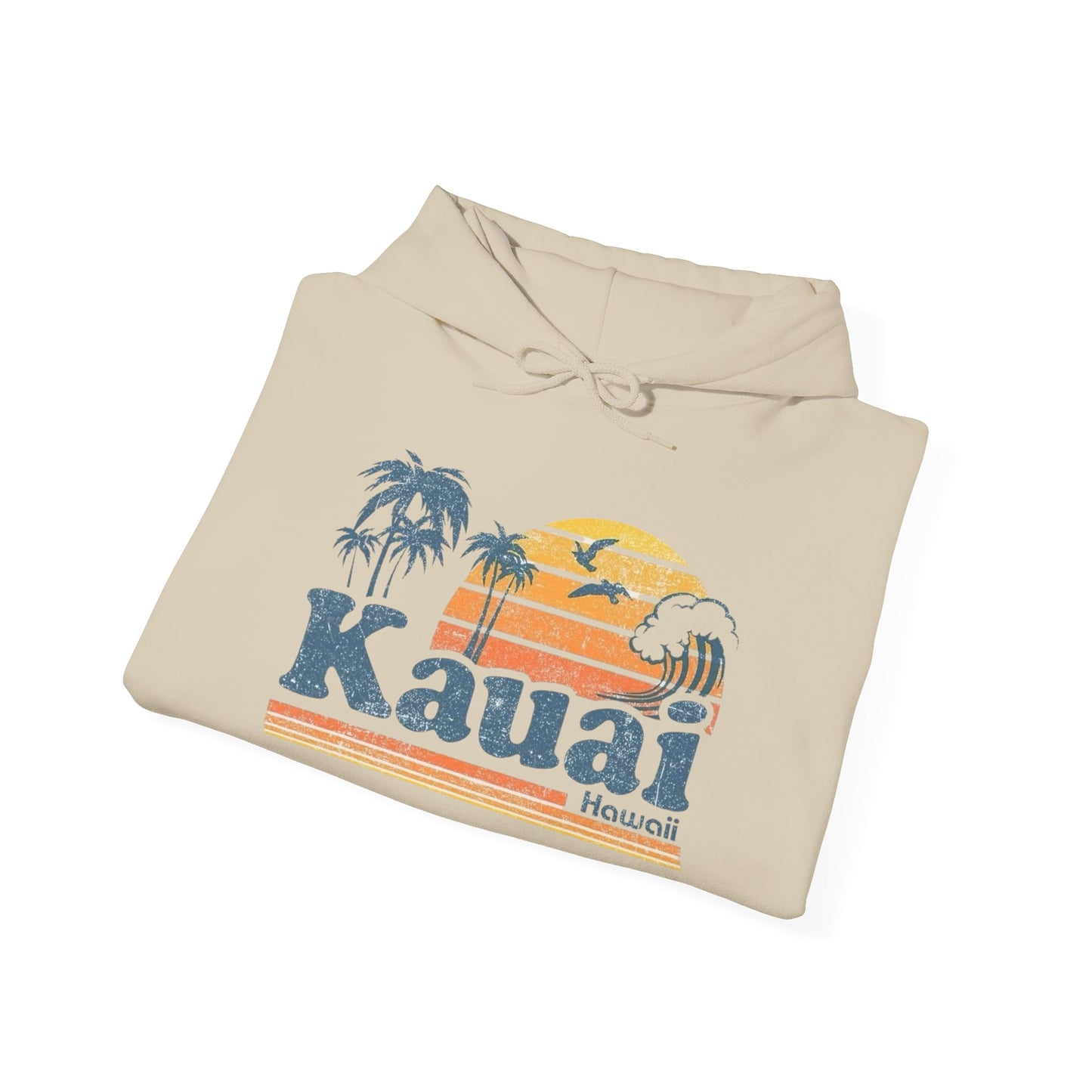 Kauai Hawaii Graphic Hoodie Unisex Heavy Blend™ Hooded Sweatshirt