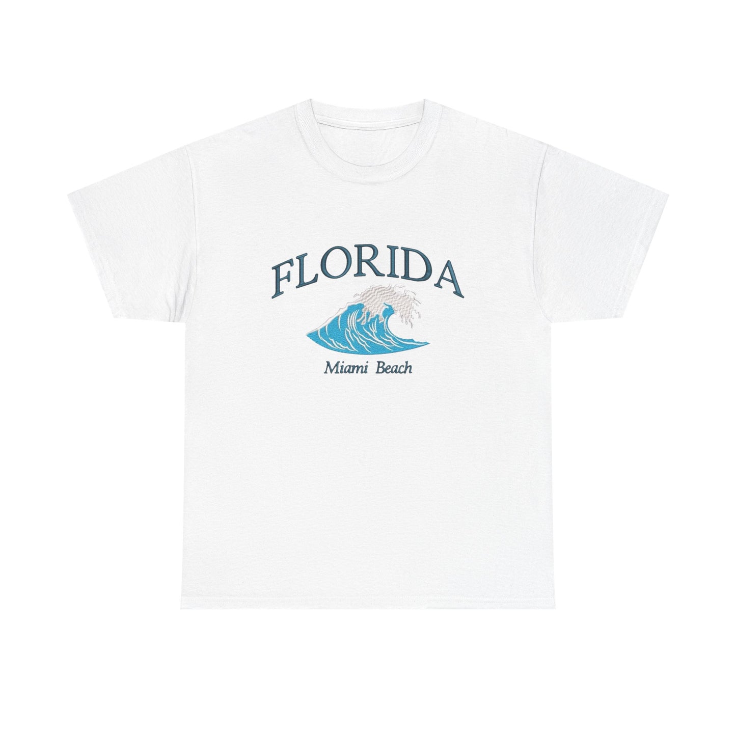Florida Miami Beach Graphic T Shirt NEW Unisex Heavy Cotton Tee