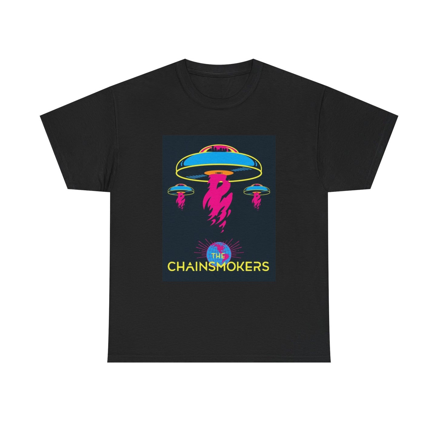 Chainsmokers Tshirt Retro Concert Tour Merch EDM DJ Unisex Heavy Cotton Tee