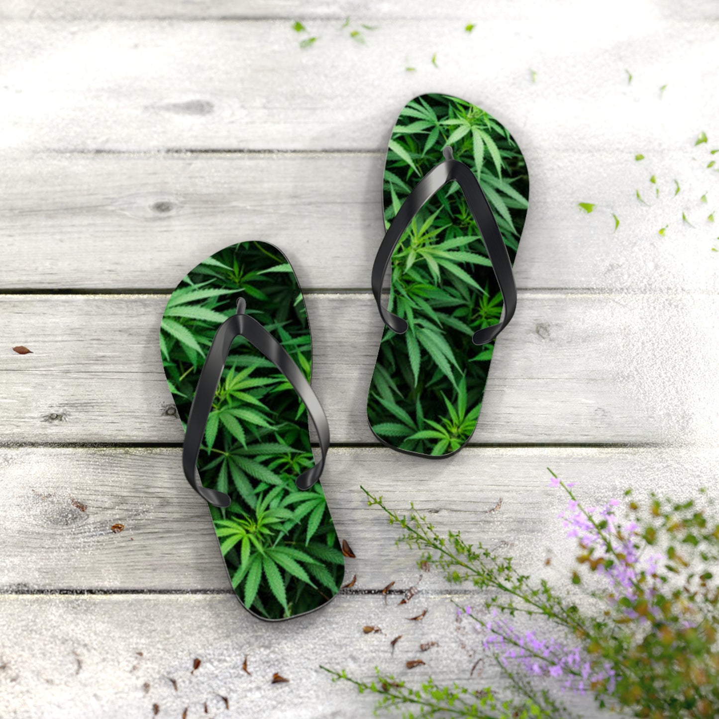 WAVES And SUN Co Sandals Pot grass - Flip Flops -Slides Summer Beach BRAND NEW