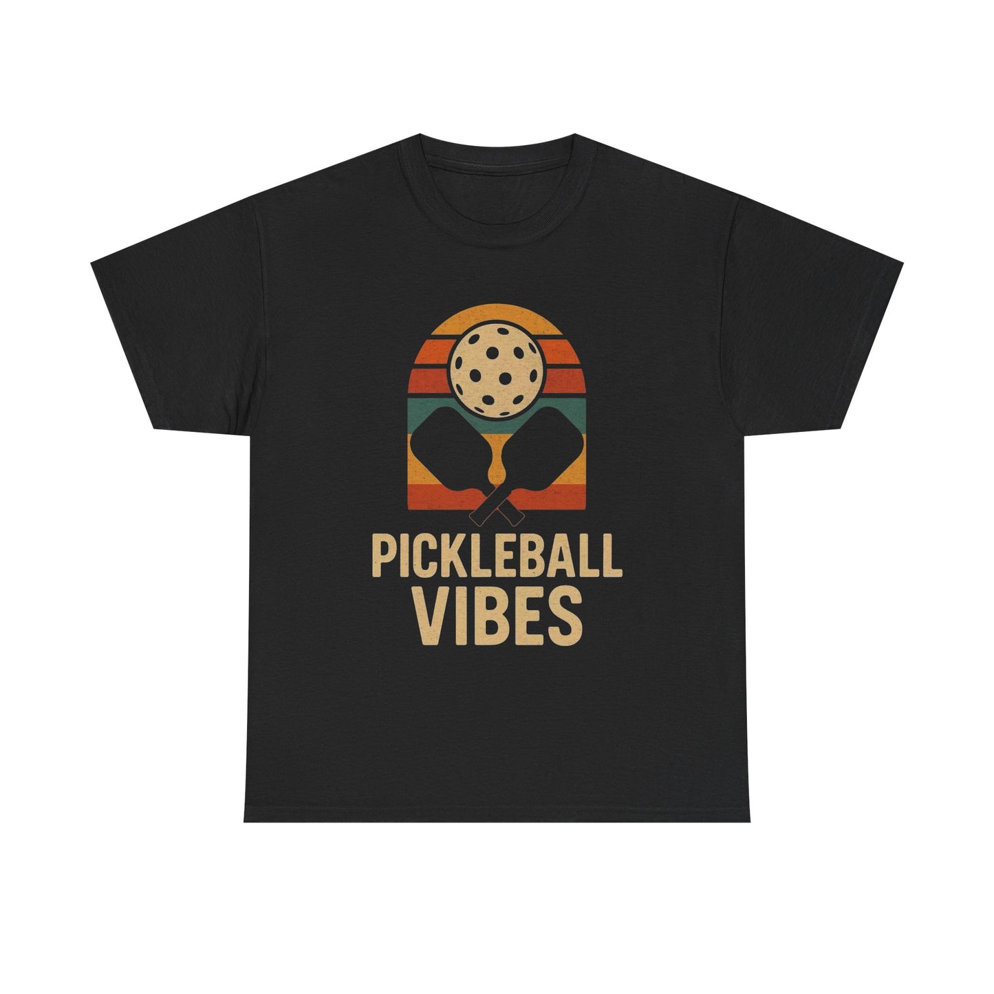 Pickleball Vibes Graphic T Shirt Heavy Cotton Tee