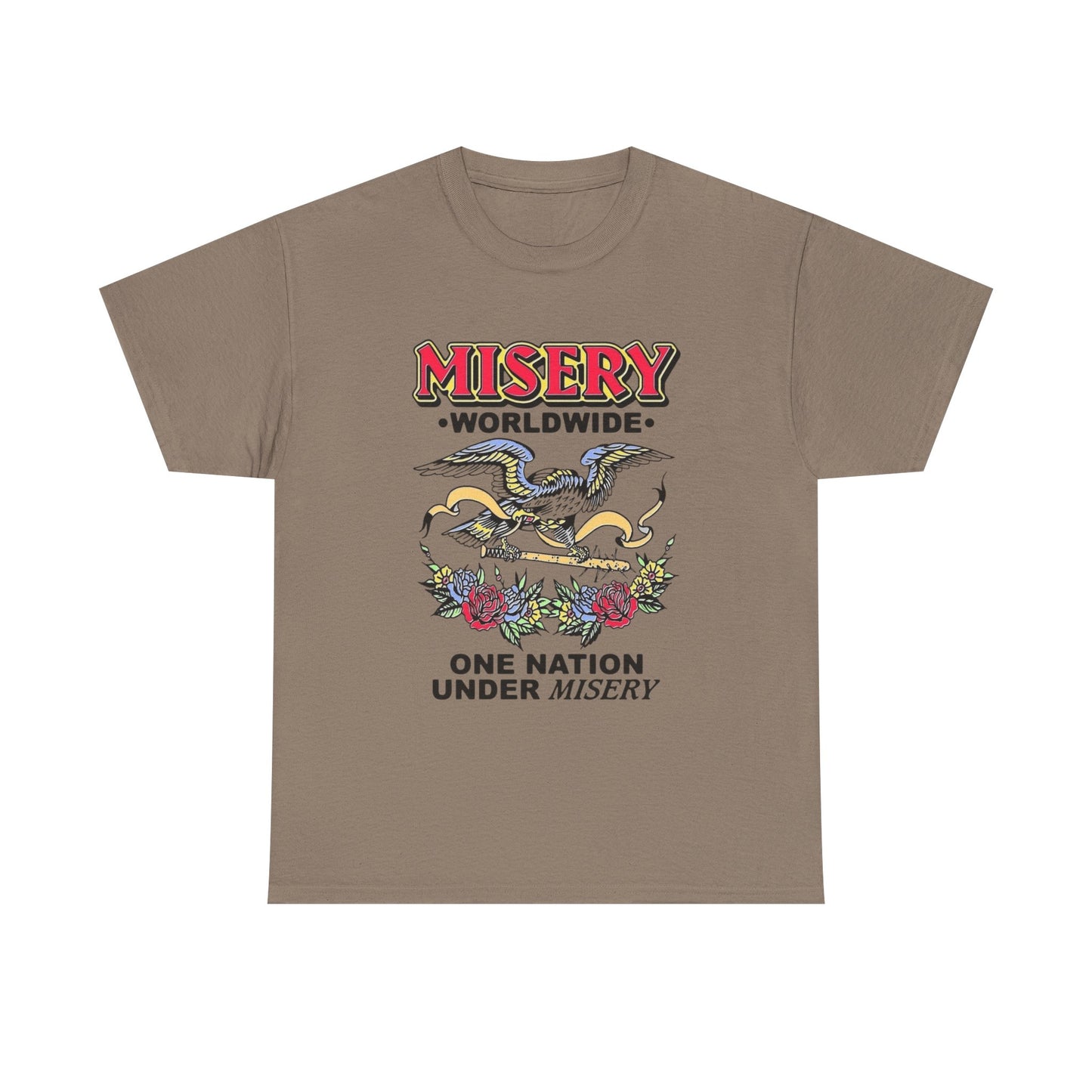 Misery Worldwide Graphic T Shirt Unisex Heavy Cotton Tee