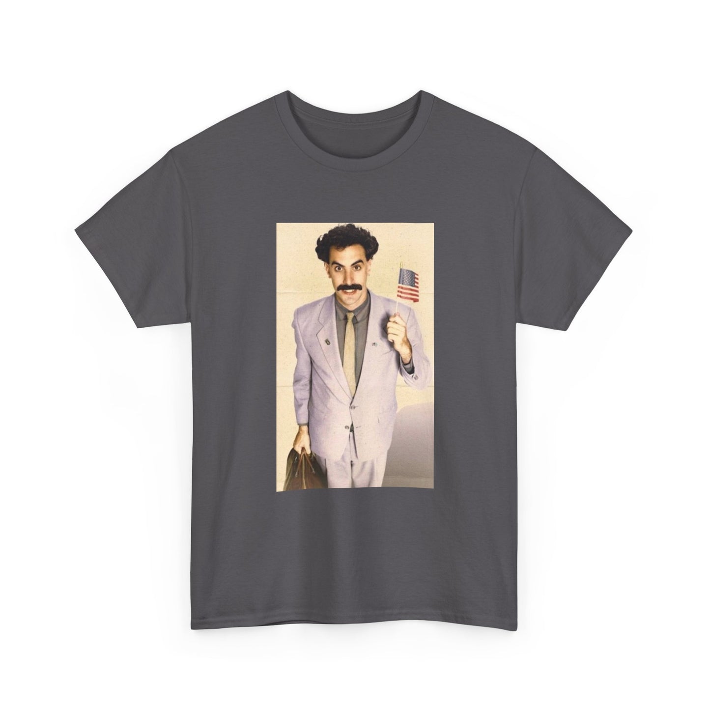 Borat Comes to America Tshirt Funny Comedy Movie Unisex Heavy Cotton Tee