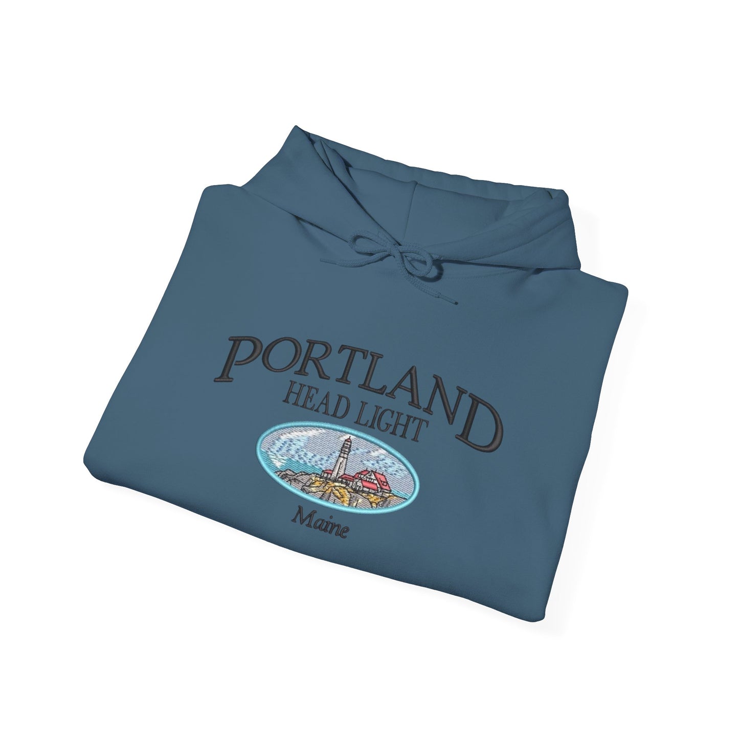 Portland Maine Graphic Hoodie Heavy Blend Sweatshirt NEW