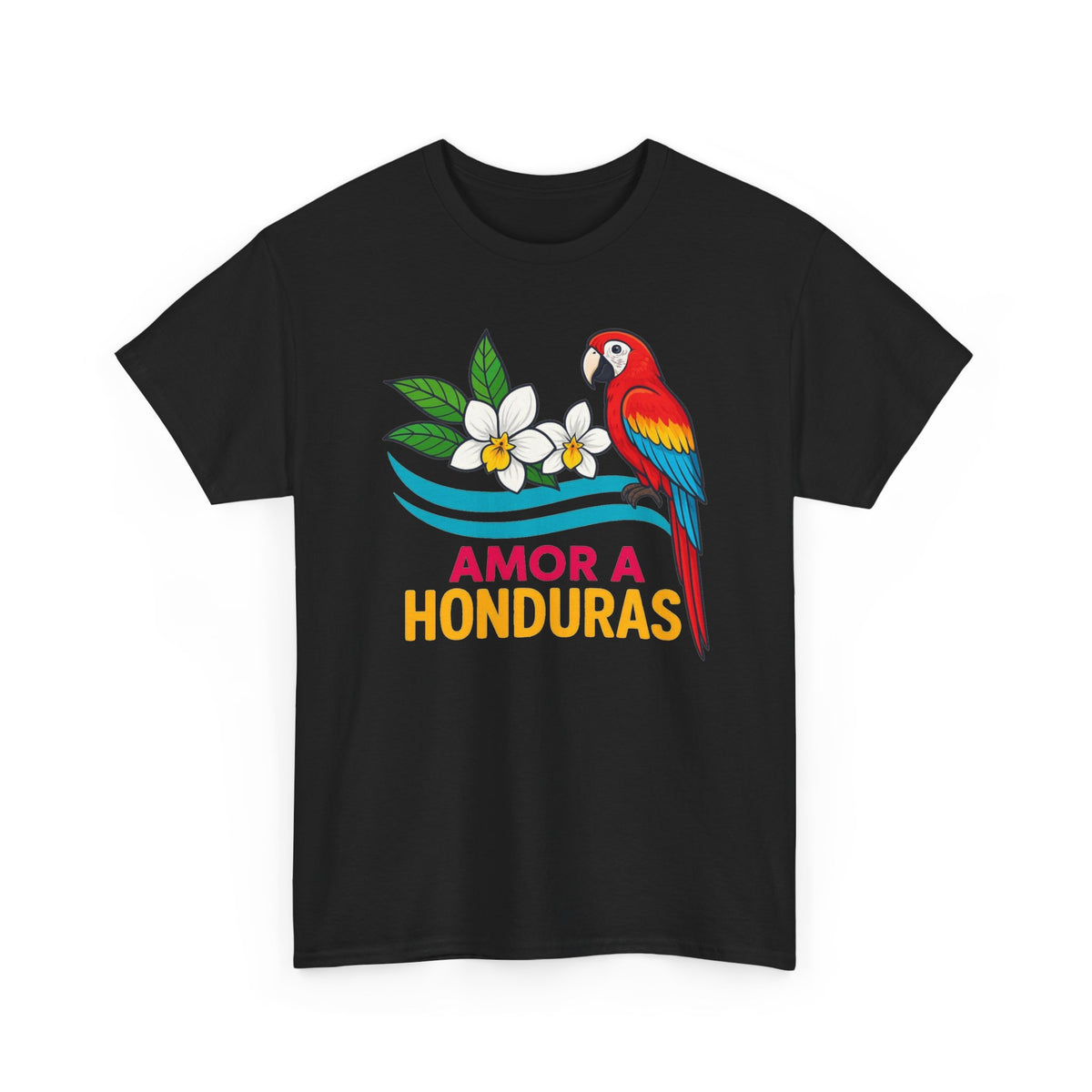 Amor A Honduras Graphic T Shirt Men's Retro Heavy Cotton Tee