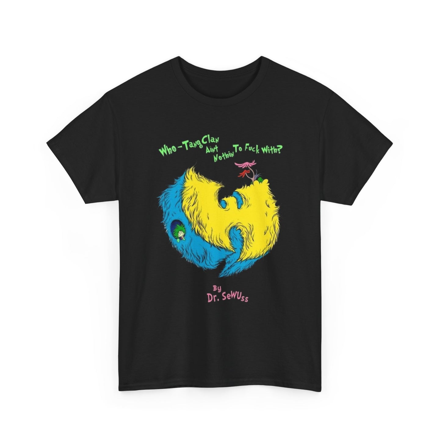 Wu Tang Vintage Cartoon Graphic T Shirt Unisex Heavy Cotton Tee Gift New