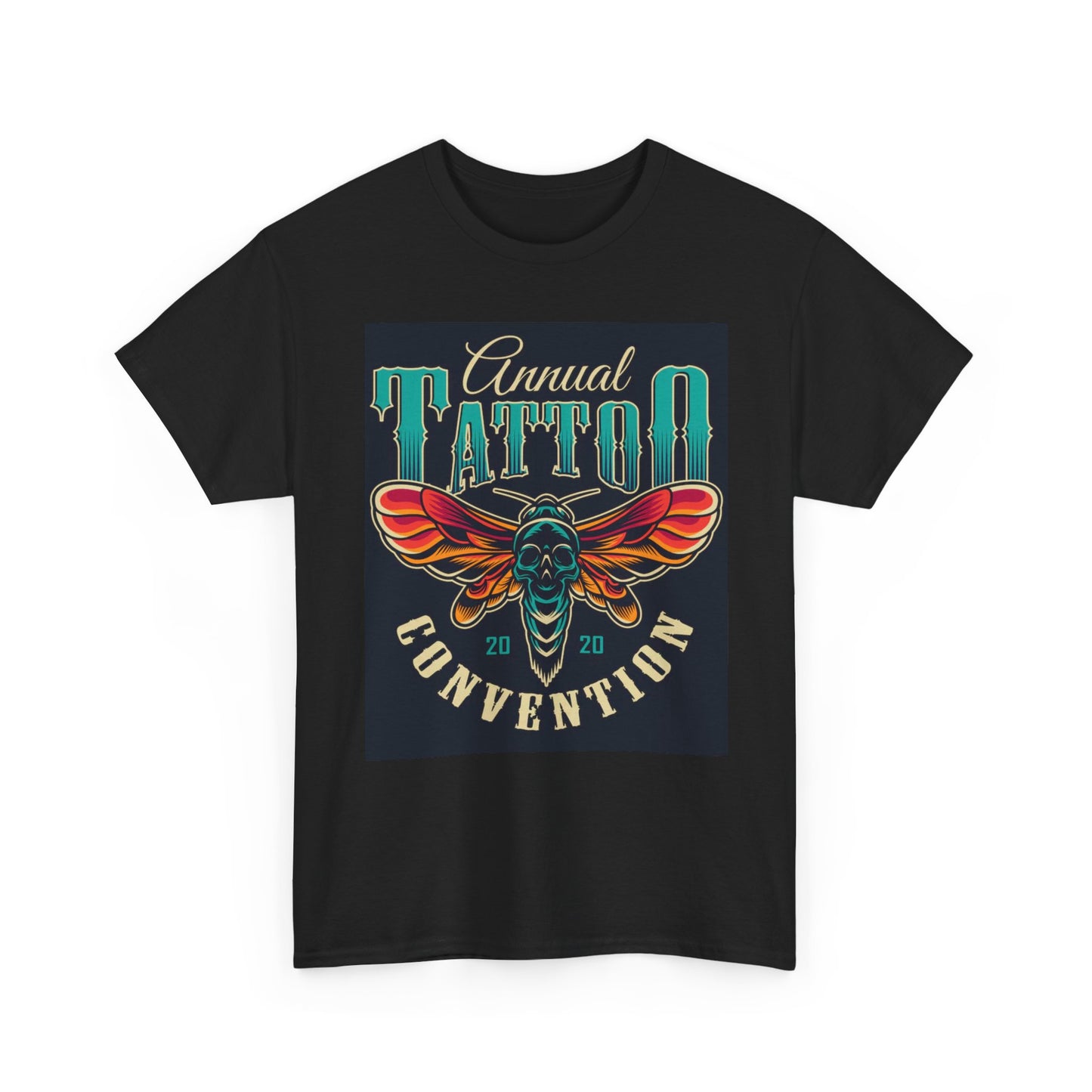 Tattoo Convention Butterfly T Shirt Unisex Heavy Cotton Tee