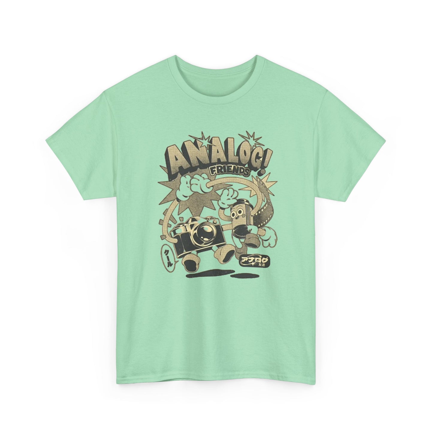 Analog Friends T Shirt Retro Photo Unisex Heavy Cotton Tee